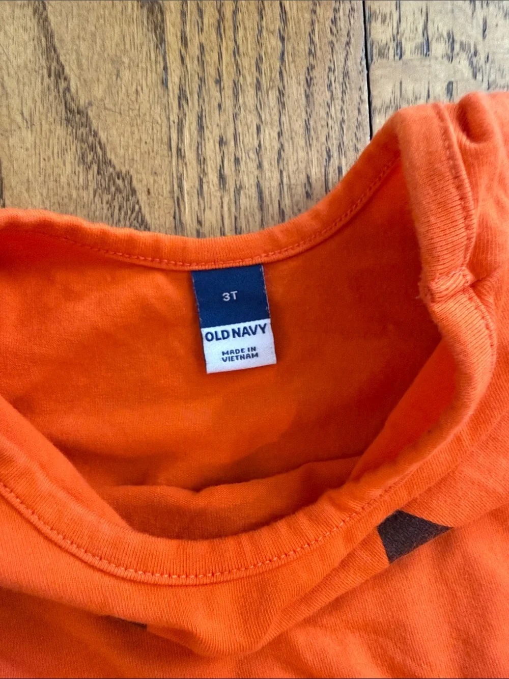 Old Navy Orange Pumpkin Tee Dress Kids 3T